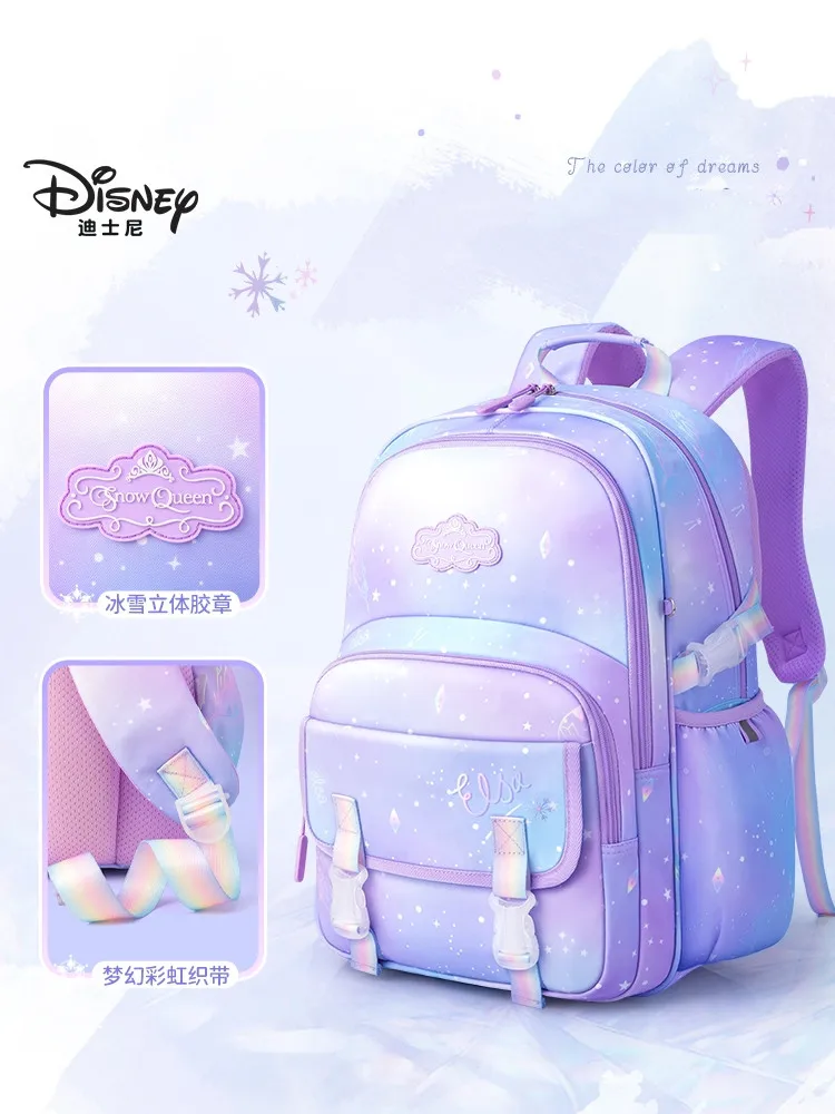 Disney Frozen Schooltassen Voor Meisjes Primaire Midden Student Schouder Orthopedische Leisure Rugzak Grote Capaciteit Grade 3-6 Mochila