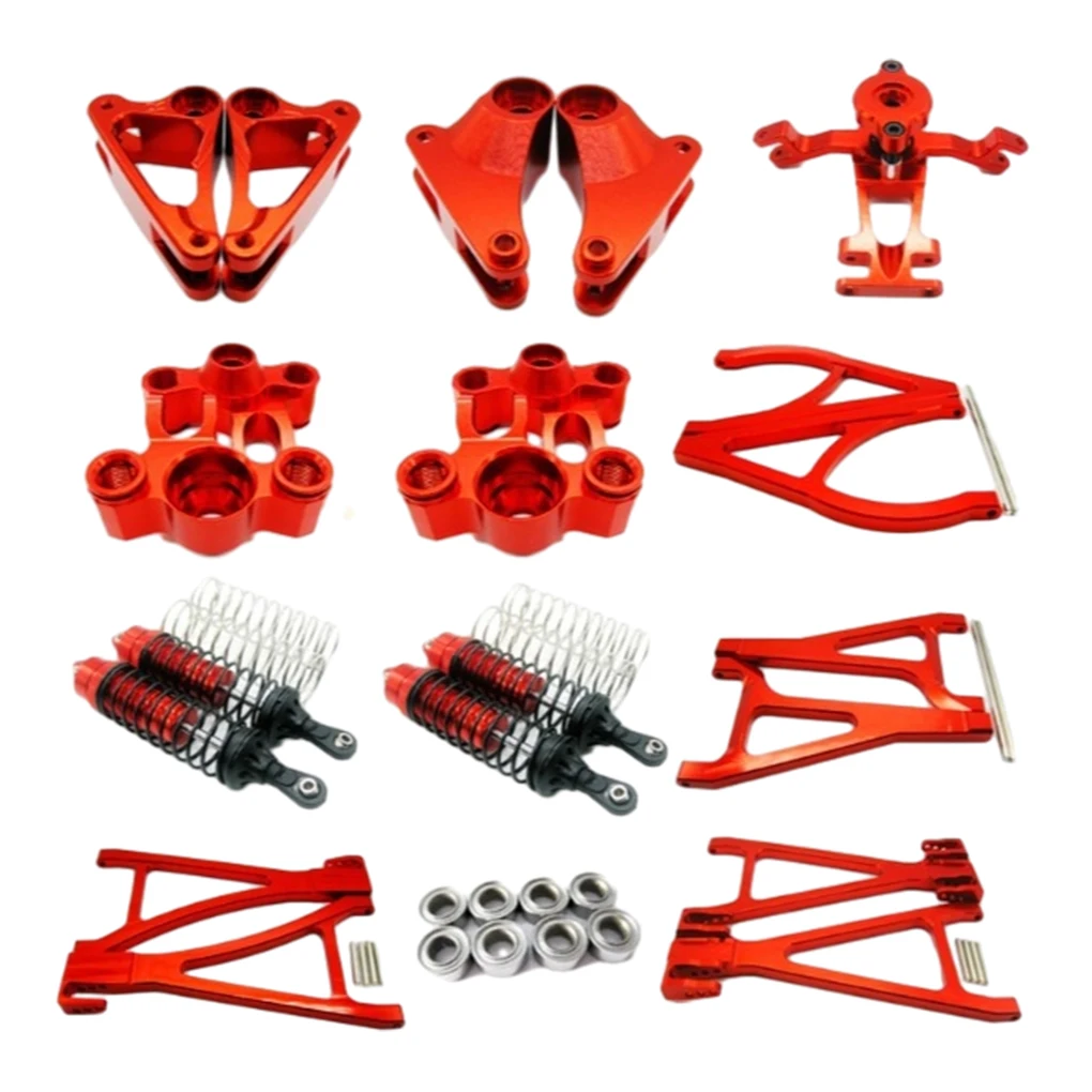 27pieces 1/8 Front Rear Portal Axle DIY Kit Aluminum Alloy CNC Machined Rc Front Rear Portal Axle DIY Kit For E-revo