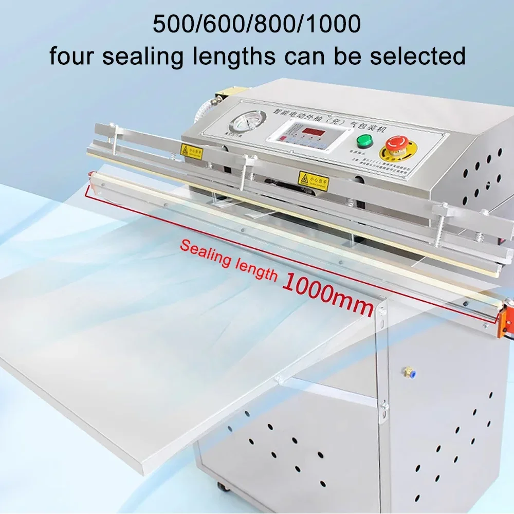 3 In 1 Automatic Food Vacuum Packaging Machine With Foot Switch Vertical External Pumping Vacuum Sealer