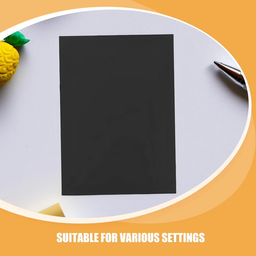 40 ورقة بطاقات سوداء سميكة الوزن الثقيل حجم A4 لدعوات الزفاف DIY بها بنفسك الحرف ورق قابل للطباعة سكرابوكينغ #3