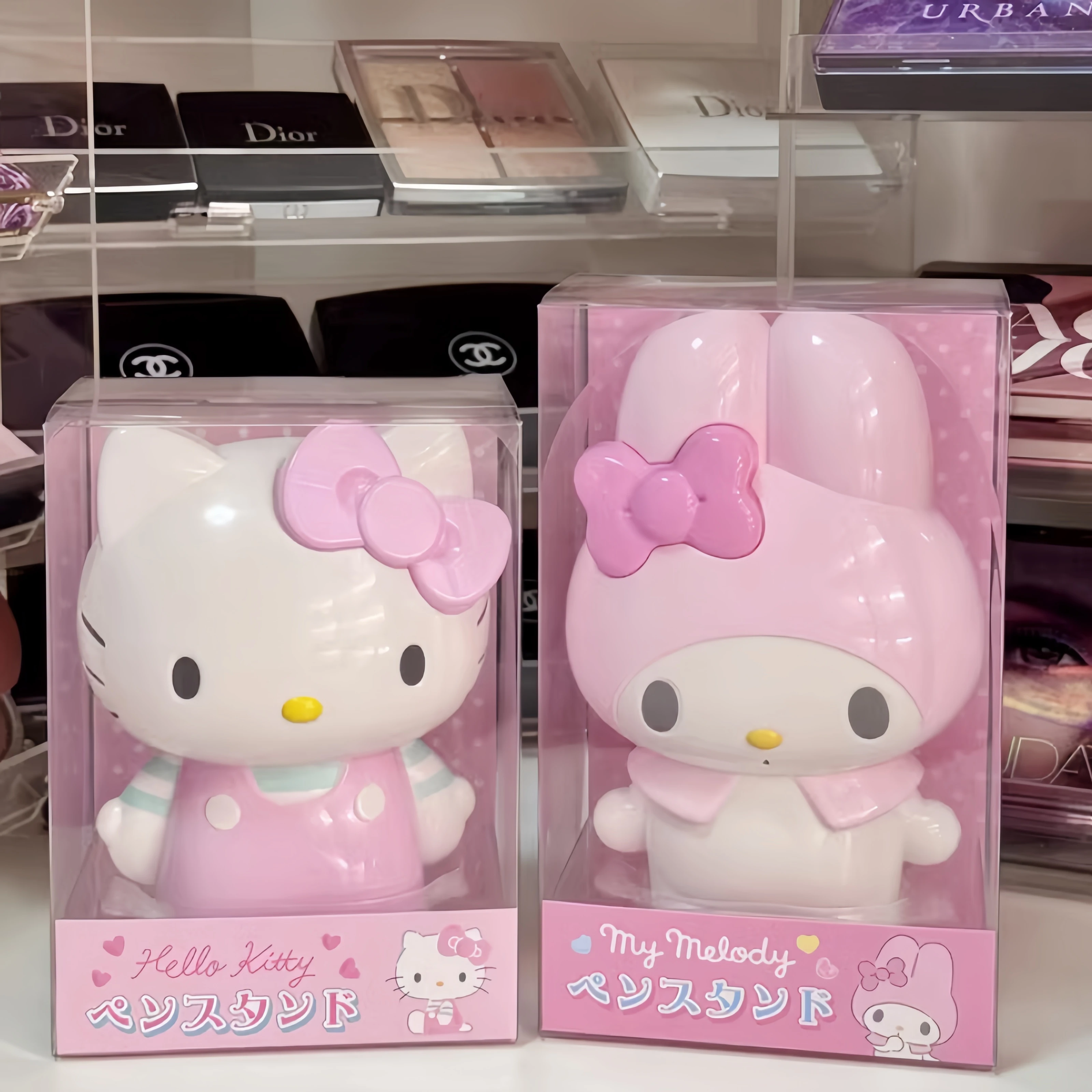 

Sanrio персонажи серии Kuromi Hellokitty My Melody Cinnamoroll милый держатель для ручек Канцелярские Принадлежности Кисть для макияжа декоративные подарки