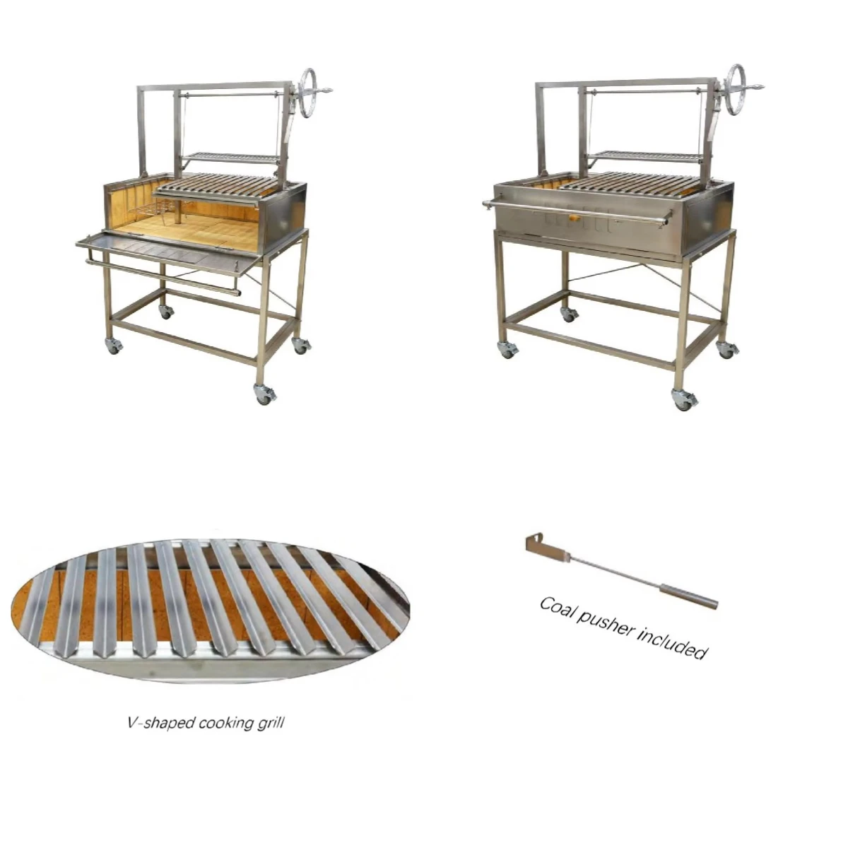 

Garden Argentine Grill Fire Brick Adjustable Cooking Grate BBQ Gaucho Grills Santa Maria Grill Bbq