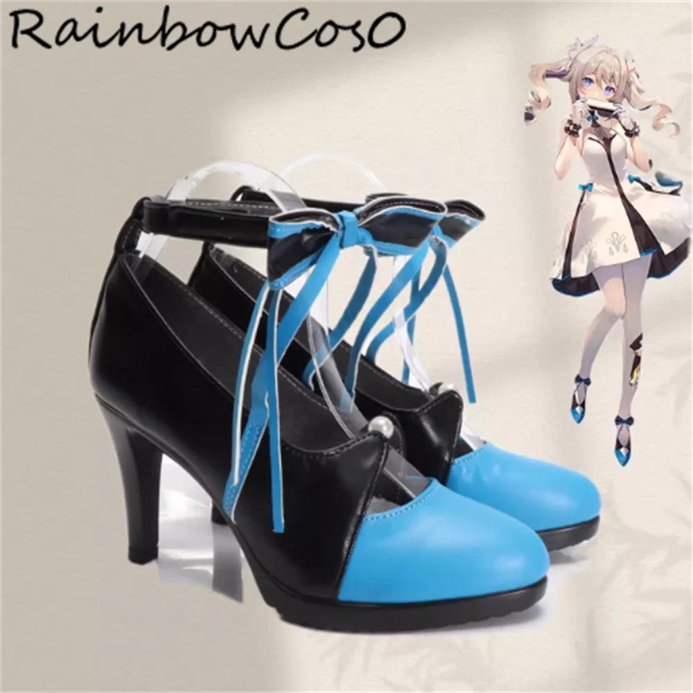 

Barbara Genshin Impact Cosplay Shoes Boots Game Anime Party Halloween RainbowCos0 W5452