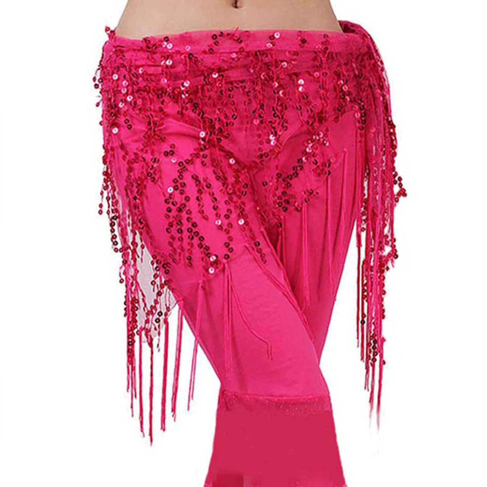 Women's  Hip Scarf Bling Sequins Sweet  Skirt Wrap Performance  Costume