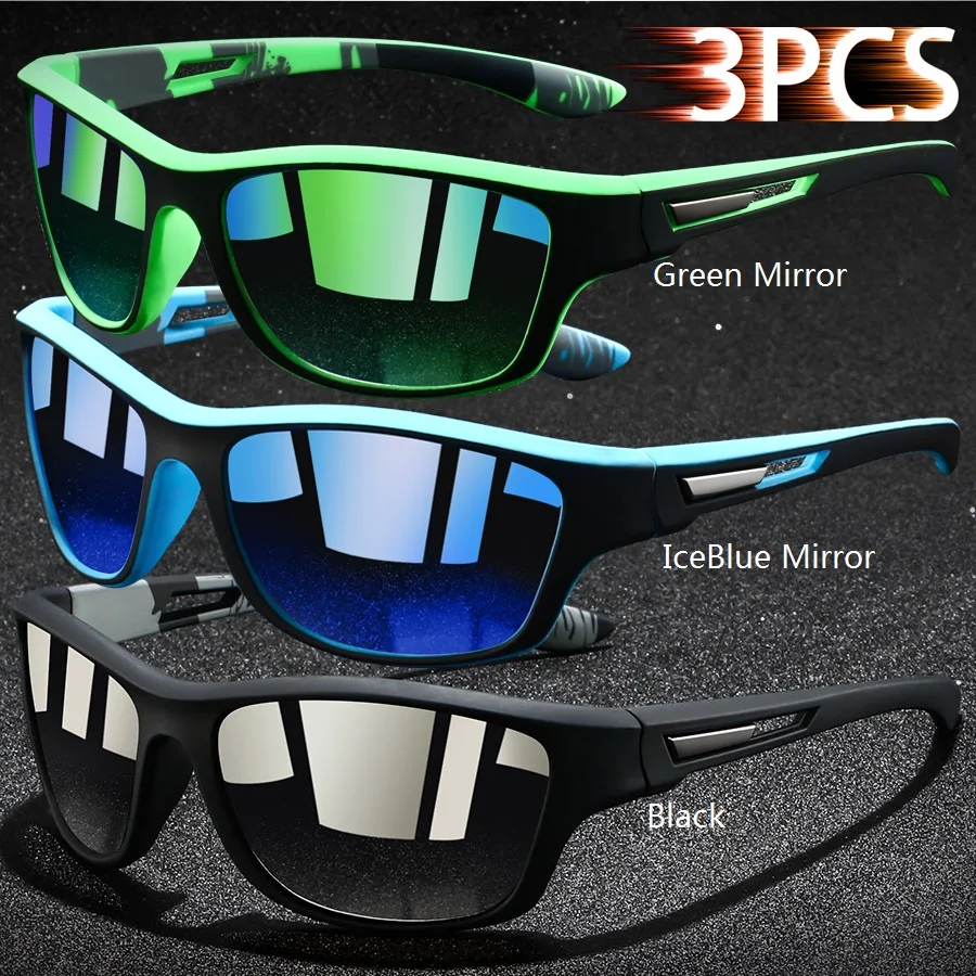 3er-Set Modische Sport-Sonnenbrillen für Herren und Damen – Ideal zum Laufen, Bergsteigen, Angeln und für MTB – Outdoor-Schutzbrillen – Detail 6