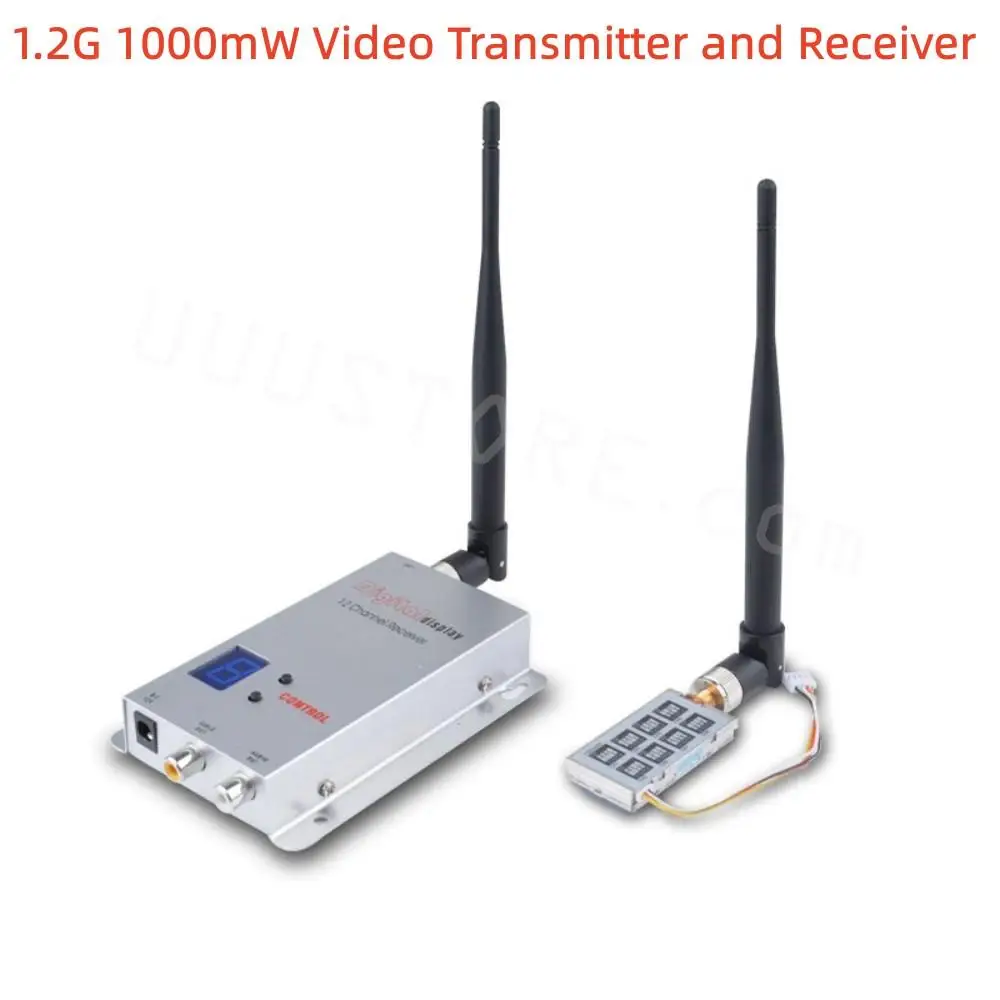 1.2G 1W 1000mW 8CH Transmitter TX1000 TX 12CH Receiver RX FPV Combo Up to 3km for RC Models Drone Quad Enhancement Booster