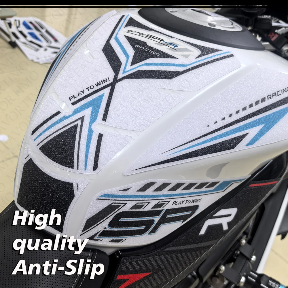 2025 2026 2027 For CFMoto 675SR-R 675SRR 675 SR R 675SR Tank Pad Knee Grip Protection Anti-slip Stickers Decals Accessories view 3