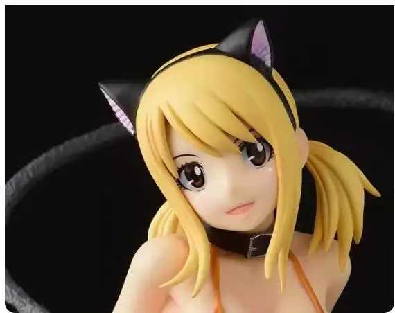 24.5cm em estoque 2024 figura de anime original japonês lucy leopardo gato/sakura gato/halloween ver figura de ação modelo colecionável