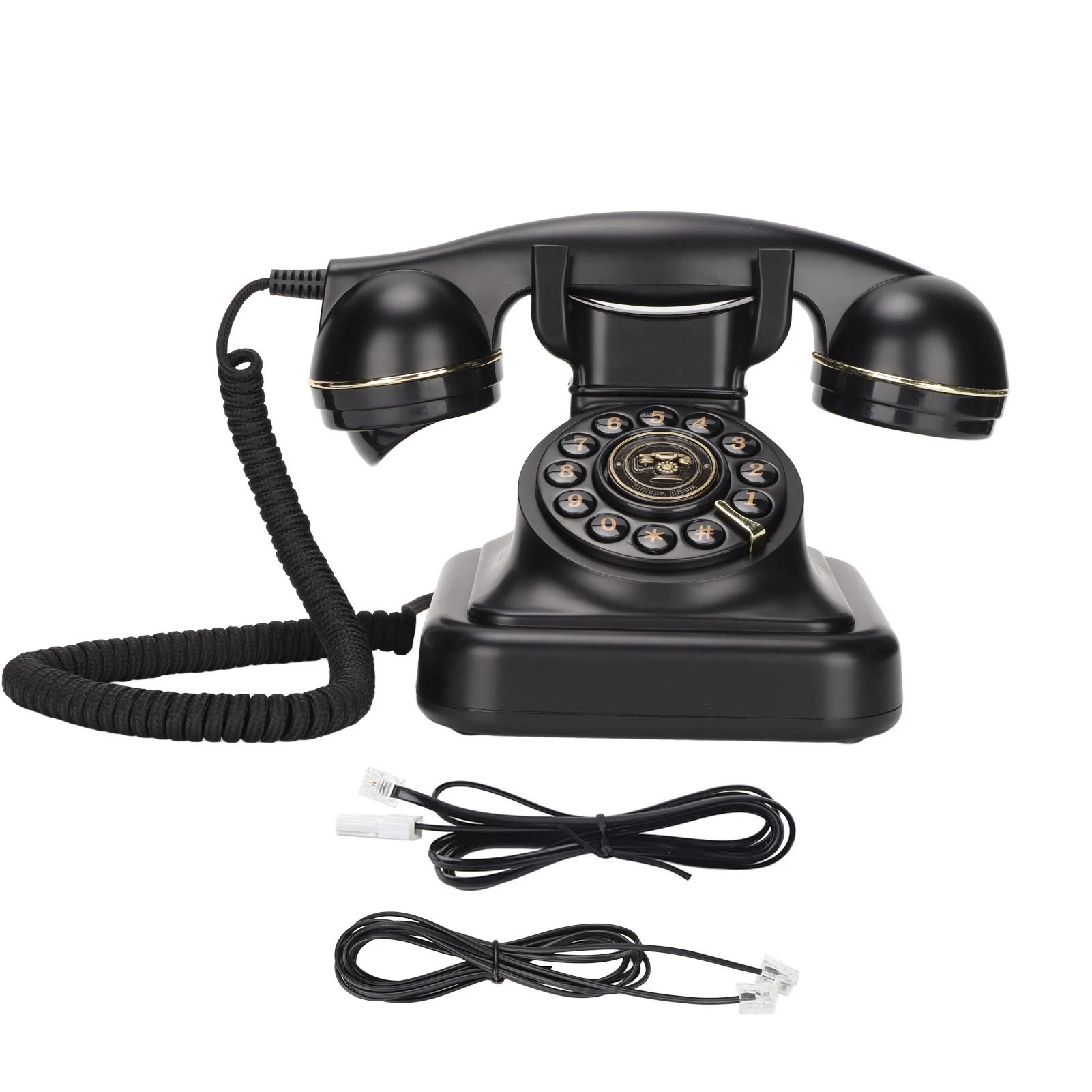 Landline Telephone Vintage Landline Telephone European Retro Back Button Fashionable Multi Purpose with Handset for Office