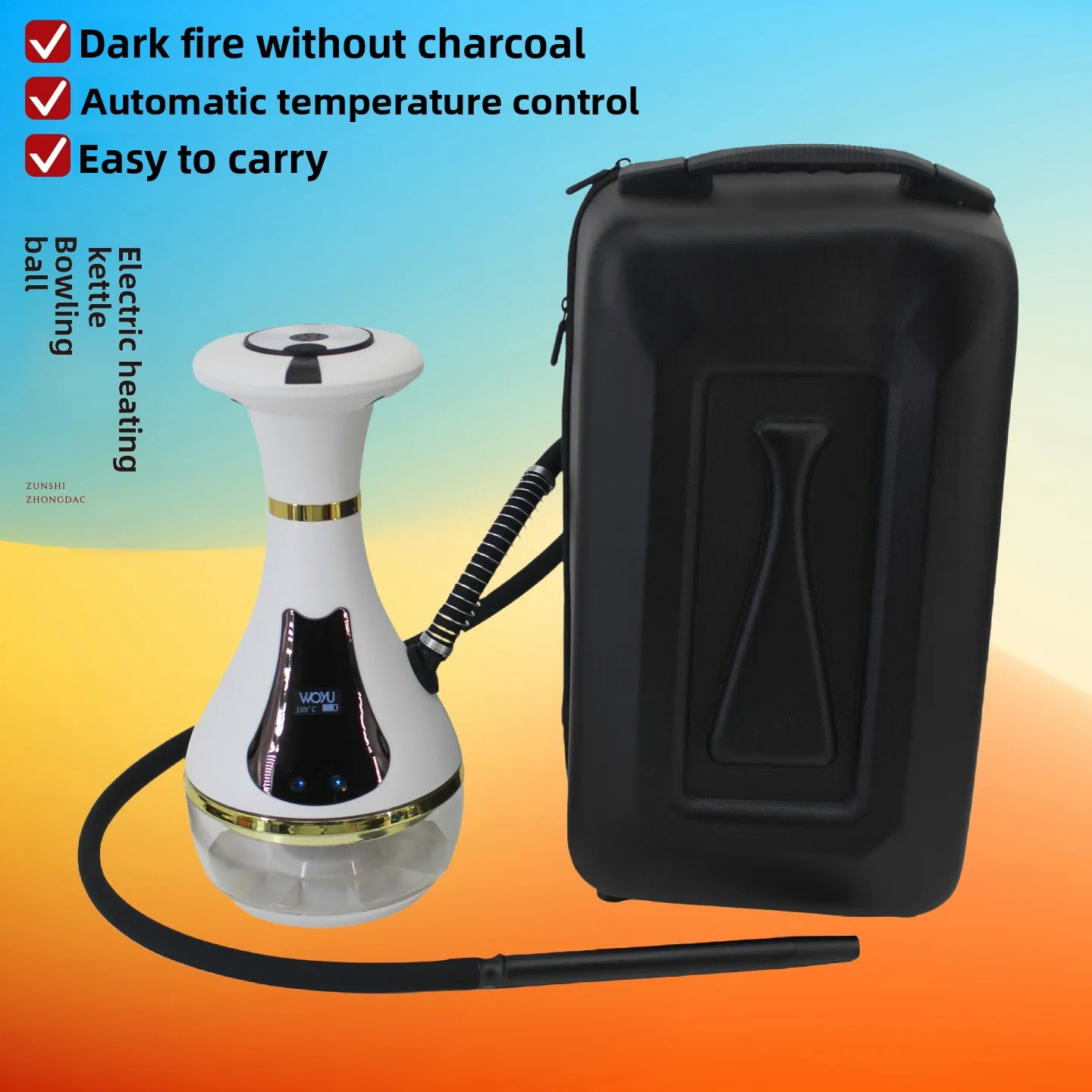 

Arab hookah electronic LED light rechargeable bar accessories paste tobacco charcoal