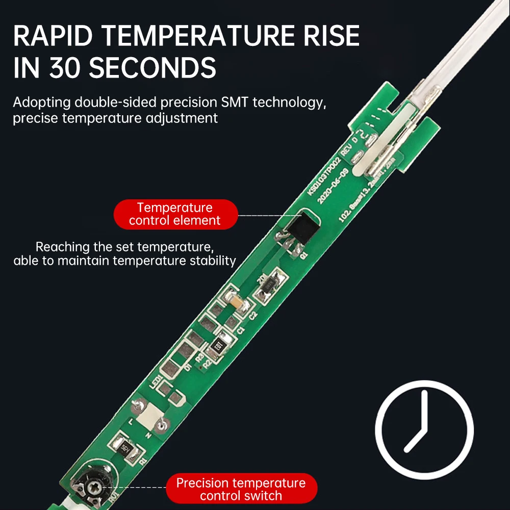 Fer à souder électrique à température réglable, température constante, 110 ℃-220 ℃, 60W, 200 V, 450 V