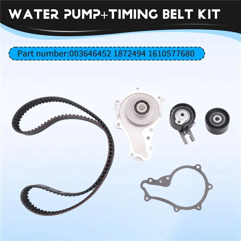 【قطرة السعر! !】 مضخة مياه + طقم استبدال حزام التوقيت (مجموعة واحدة) لسيتروين C4 C3 II DS4 DS3 1.6 Hdi 115 لـ 308 208 3008
