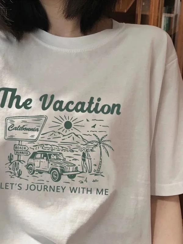 プラスサイズ女性用Tシャツ 300ポウ エクストララージ コットン プリント オルト スヴェ ルーズフィット 夏新作 スレ 韓国風 スレ カジュアルウェア