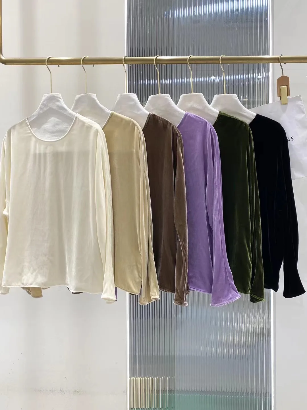 

Свободный вельветовый лонгслив с круглым вырезом, женский, модный, в стиле ретро, универсальный, осенне-зимний, новинка, без этикетки