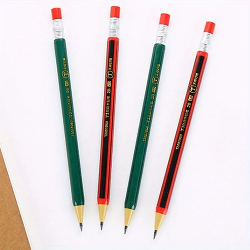 3pc Random 2.0mm Simulated Pencil Automatic Pen Pencil Drawing Writing 2B Propelling Pencils School Supplies Stationery view 6