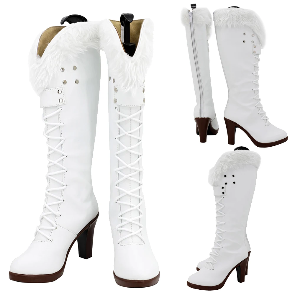 Nico Cosplay-Chaussures C. Nette Anime pour femme, accessoire de costume, une pièce de cosplay, ensemble de bottes longues, accessoire d'Halloween pour femme, adulte