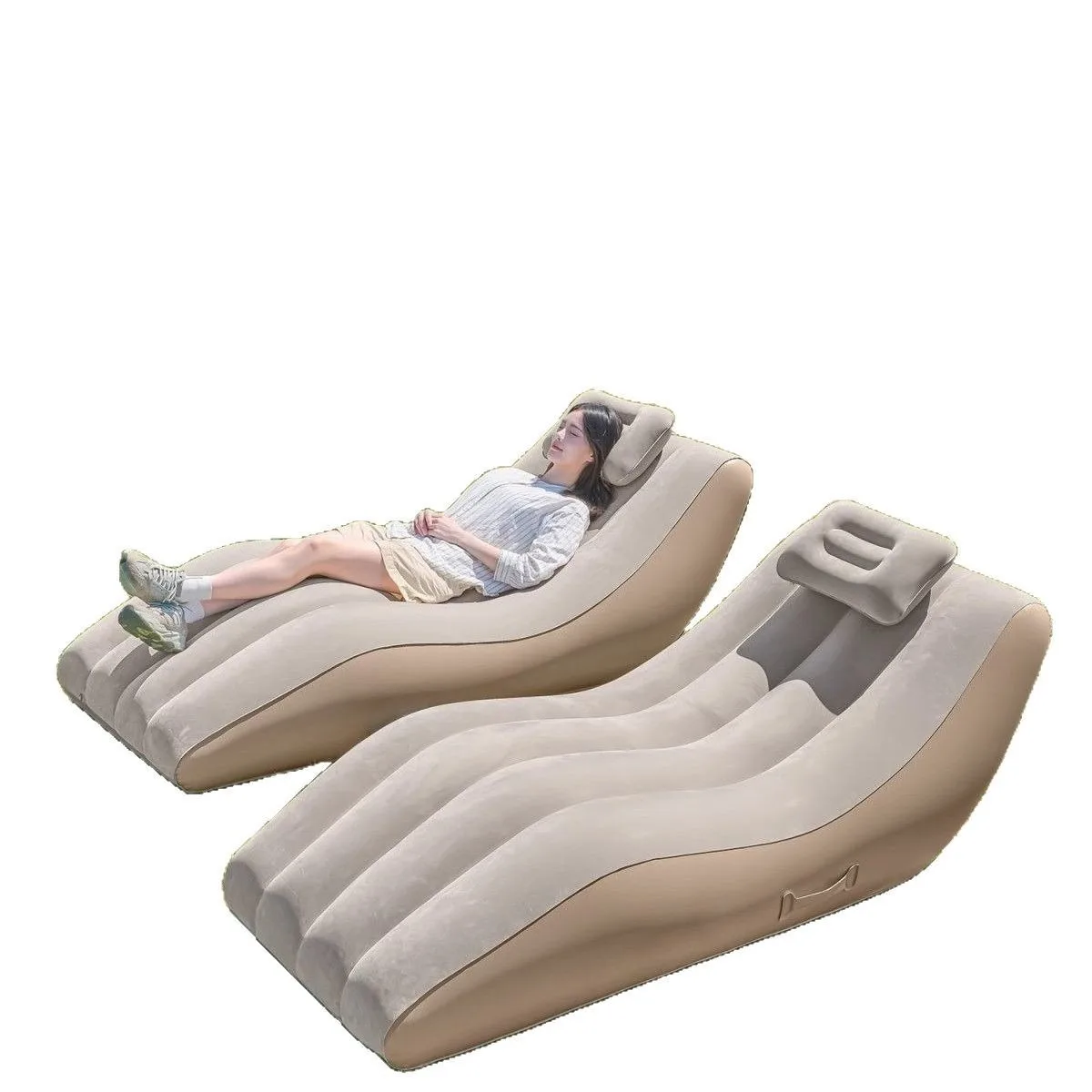 

Новое поступление, современный дизайн, автоматическое электрическое ленивое воздушное кресло с откидной спинкой, удобный надувной диван для дома и улицы