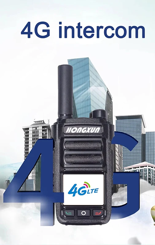 HX T72 portatile 4G LTE POC Walkie Talkie GPS sicuro con ricevitore wireless Zello sicuro a lungo raggio Sistema Android Copertura globale