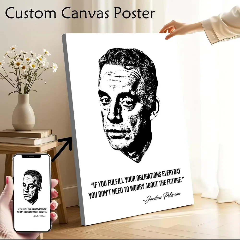 Jordan Peterson Zitate Poster Leinwand Wandkunst Personalisierter Druck Moderne Malerei Perfektes Geschenk für dekorative Gemälde Wanddekoration