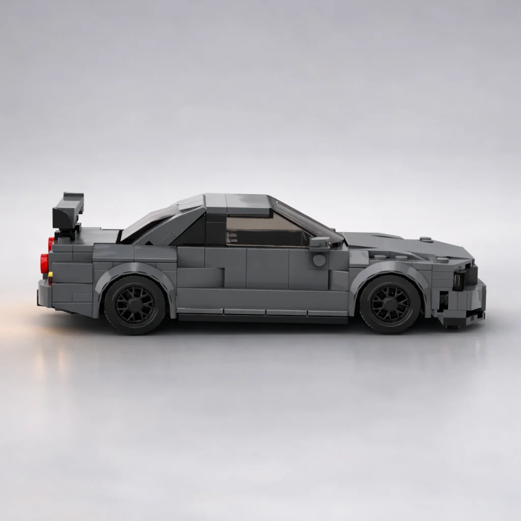 MOC R34 Style Skyline Racing Car 231PCS 8 Stud Wide Small Bricks Building Blocks Model Assembly Toy Gift