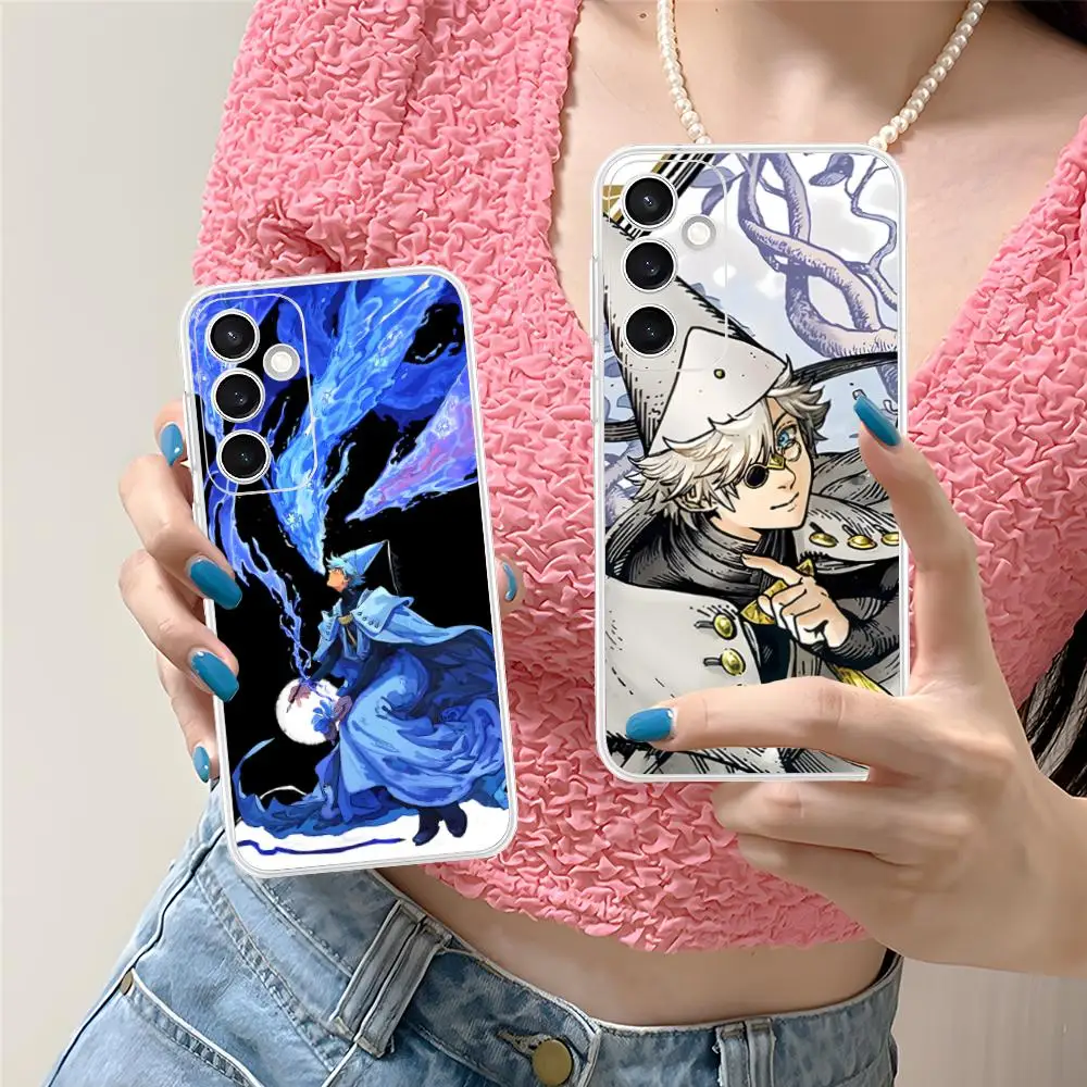 Witch Hat Atelier Qifrey Phone Case for Samsung Galaxy S25 S24 S23 S22 S21Plus FE Ultra Soft TPU Clear Shockproof Cover