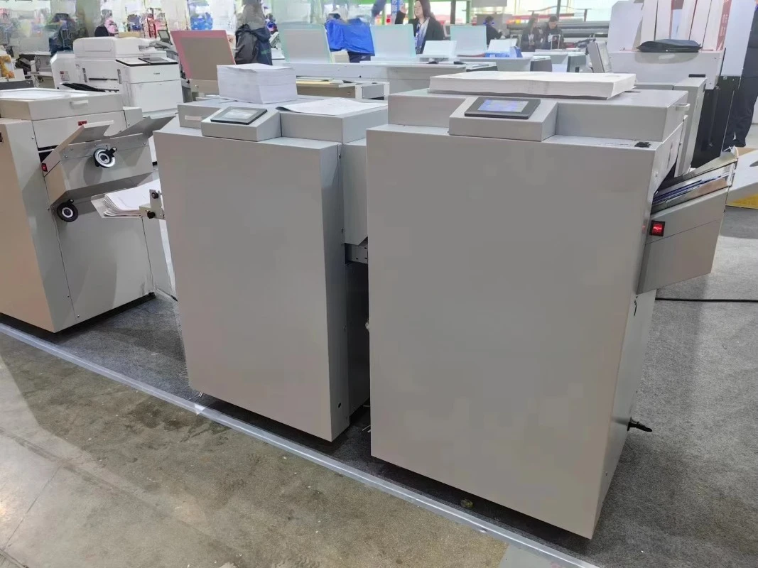 New QK-Z1710 fully automatic wire binding machine with trimmer and touch screen for high-speed brochure/booklet production