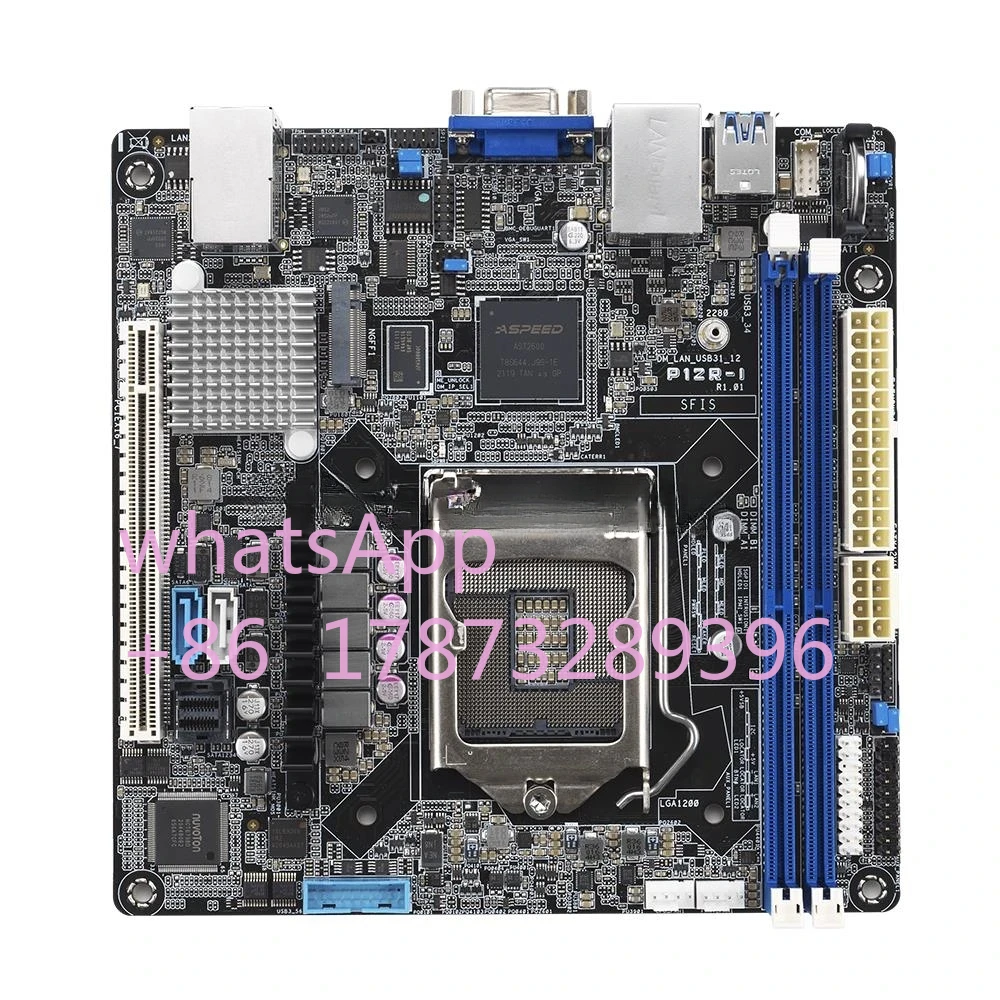 P12R-I For E-2300 LGA 1200 Mini ITX Workstation Motherboard