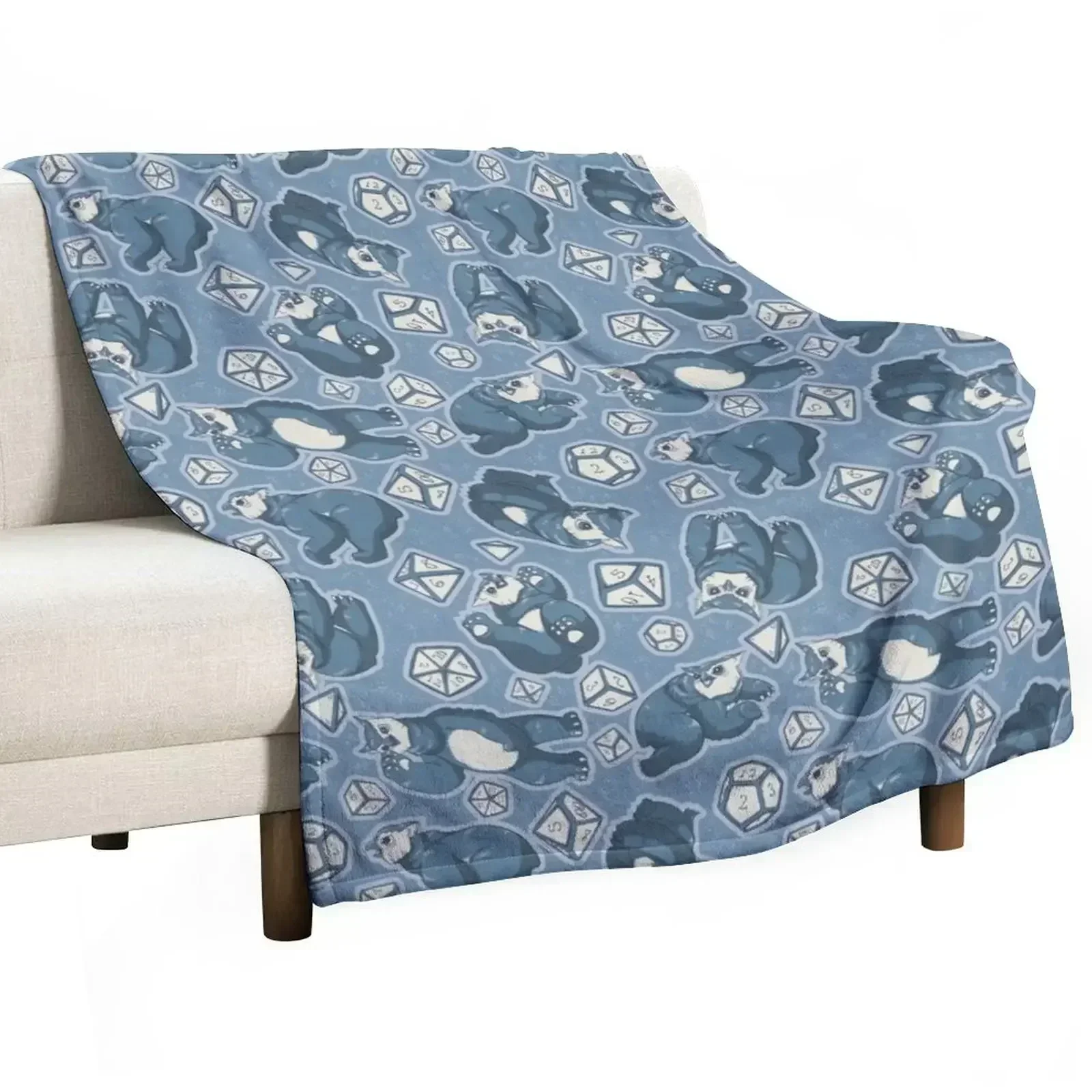 

Blue Owlbears Throw Blanket Ultra Plush Cozy Blanket for Napping Sleeping