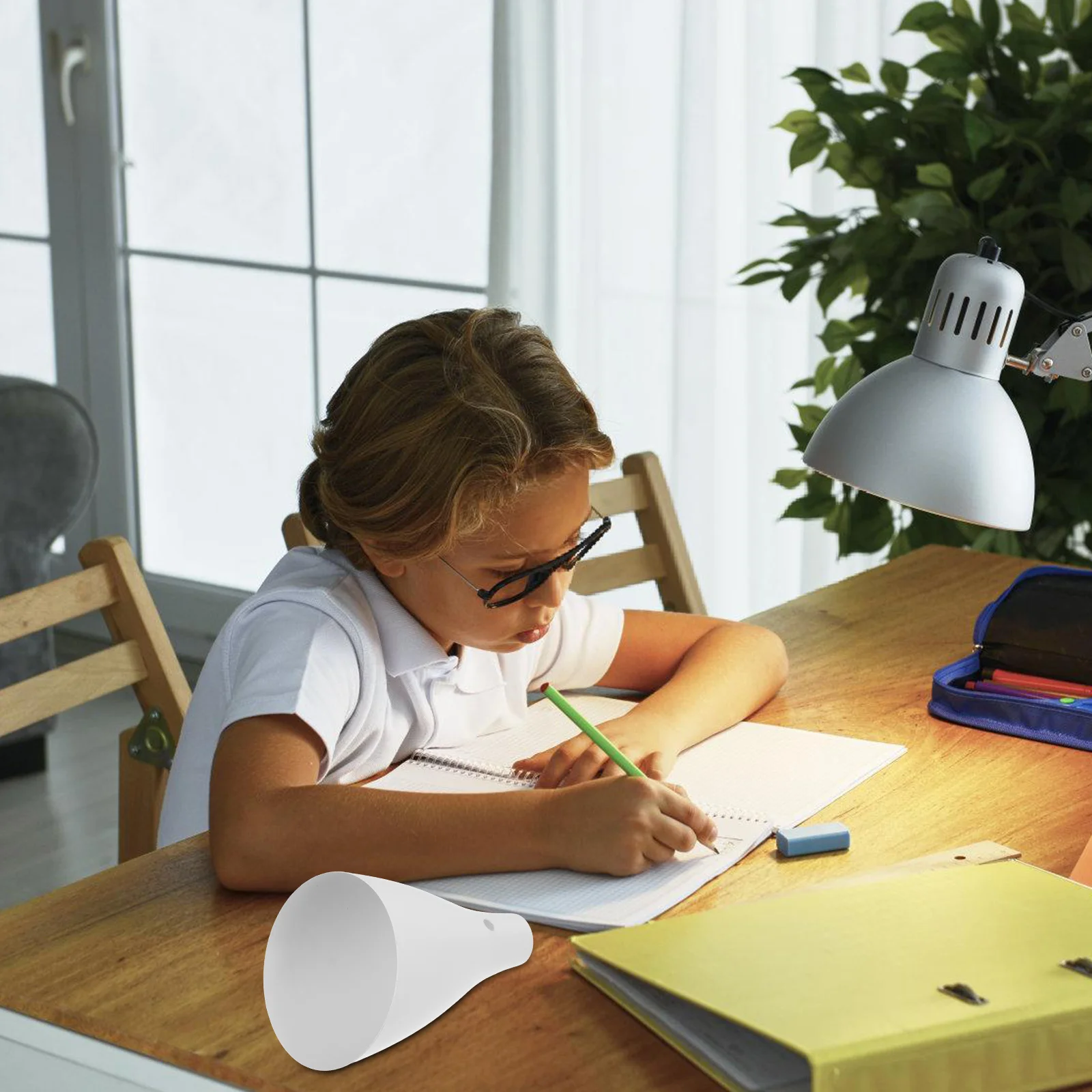 

Horseshoe Iron Table Lamp Shade Protective Desk Lamp Cover Decorative Light Shade for Study Office Reading Eye Care