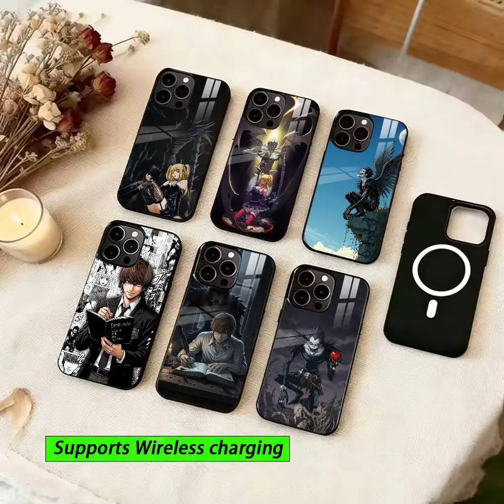 

A-Anime D-Death Note Print Phone Case For iPhone Magnetic 15,16,17,14,13,12,11 Plus,Pro with Wireless Charging