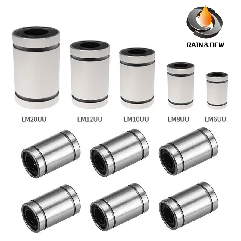 4P LM 4mm 6mm 8mm 10mms Linear Motion Bearings ABEC-7 Linear Motion Bearings  LM4UU LM6UU LM8UU LM10UU