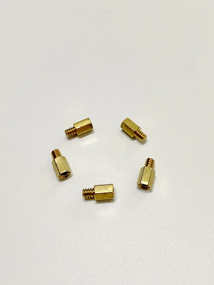 Brass Support Post for Motherboard PC Board Fixation Isolation Hexagonal Bolt Metal Fastener 6#32 - Computer Hardware Accessory