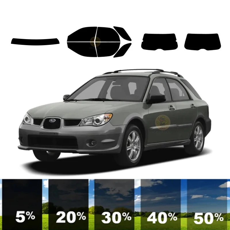 precut Removable Window Tint Film For Car 100% UVR 5%-70%VLT Heat Insulation Carbon ﻿For SUBARU OUTBACK SPORT 4DR WAGON2002-2007