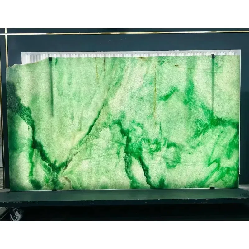 Namibia Royal Jade Green Natural Stone Polished Slab for Kitchen Countertop Bathroom Vanity and Wall Decoration