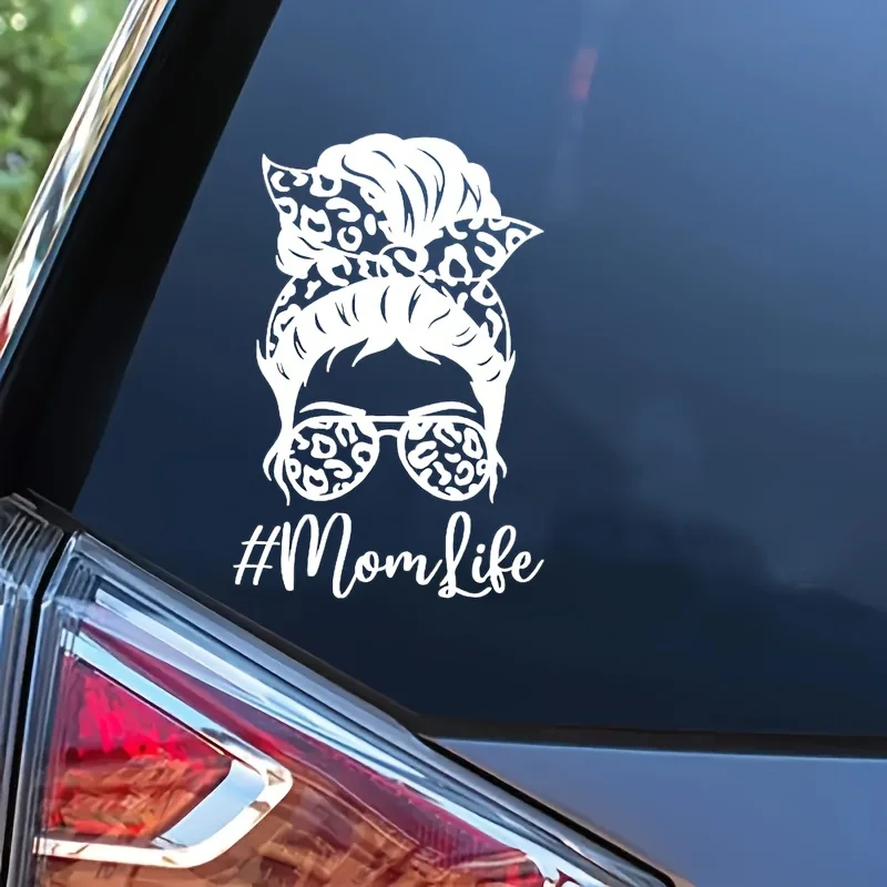 

1pc Mom'S Life Stickers Voiture For Car Body Decor Vinyl Car Styling Decal Sticker Art Design Pattern