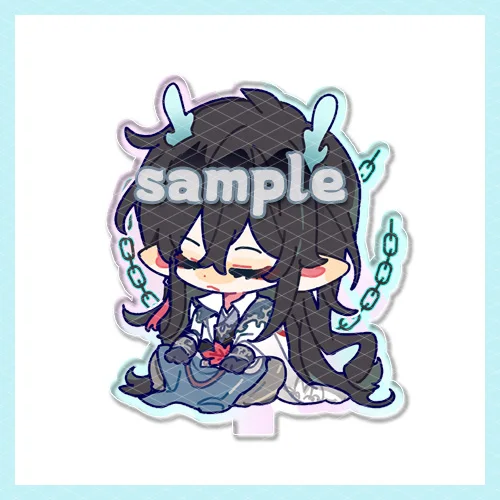 Game Honkai: Star Rail Ruan Mei Argenti HuoHuo Jingliu Cosplay Mini Laser Acrylic Stand Model Plate Collection Tabletop Decor