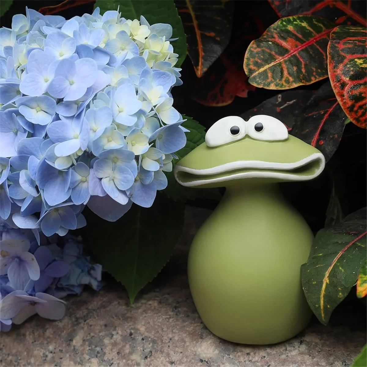 Statua di rana resina grande bocca Statue di rana impermeabili fatte a mano, per la decorazione della casa del giardino decorazioni divertenti di cantieri M