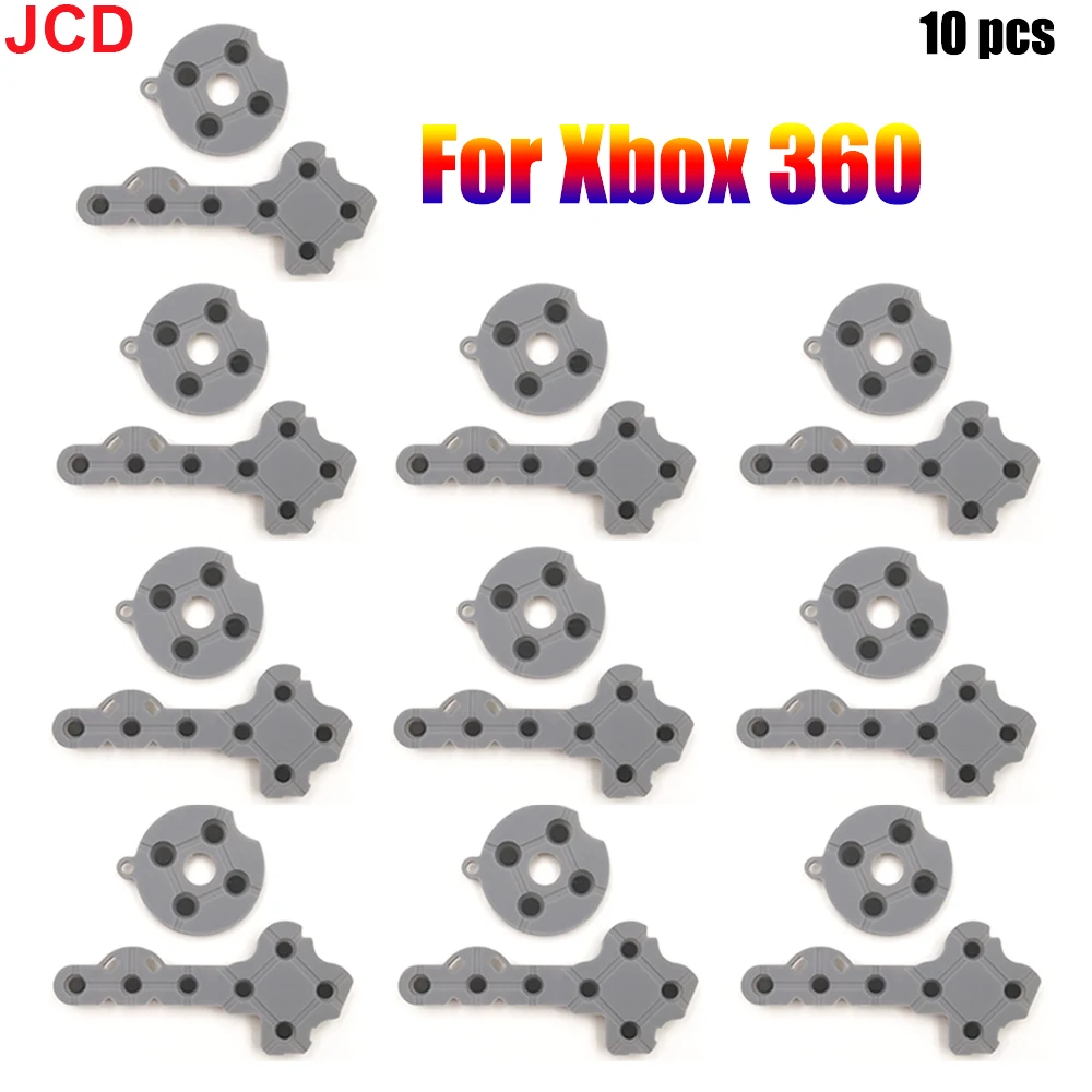 JCD 10 Sets Conductive Rubber Silicone Pads For Xbox 360 Wireless Controller Contact Button D-Pad Repair Parts