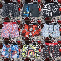 Sexy Men Boxer Underwear Breathable Mens Boxershorts Men's Panties Underpants Plus Size Fashion Printed Man Boxers Briefs Trunks