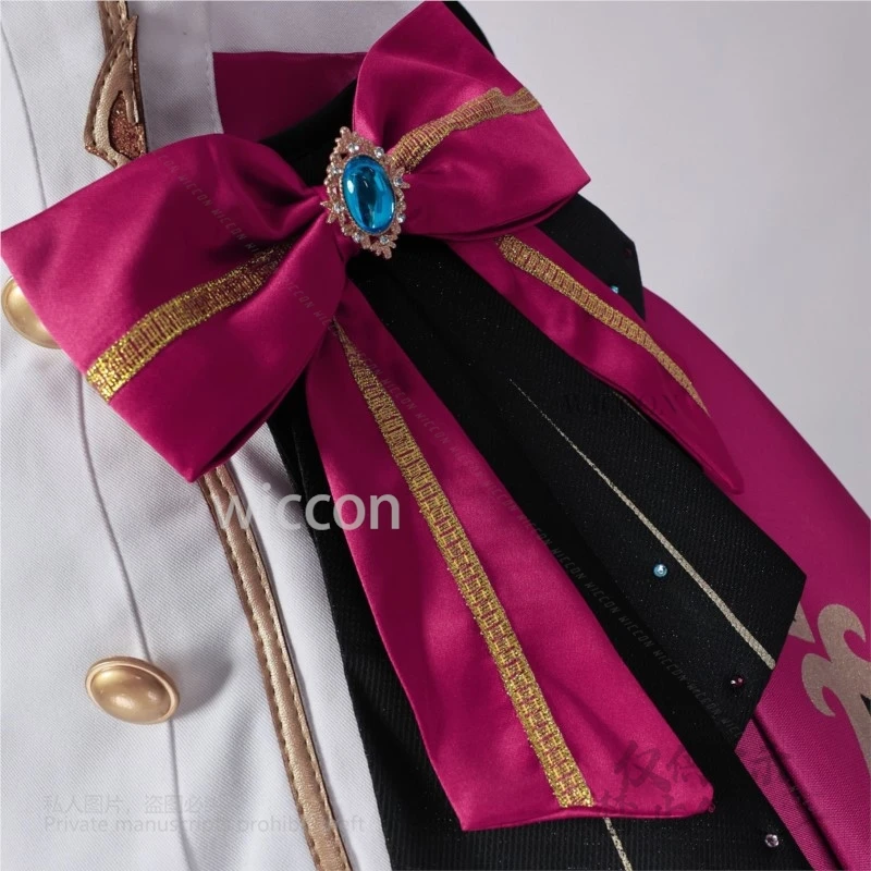 Hot Game Genshin Impact Cosplay Escoffier Costume Anime Chef's Dress Cute Shoes Lolita Wig Props Women Party Full Set Customized