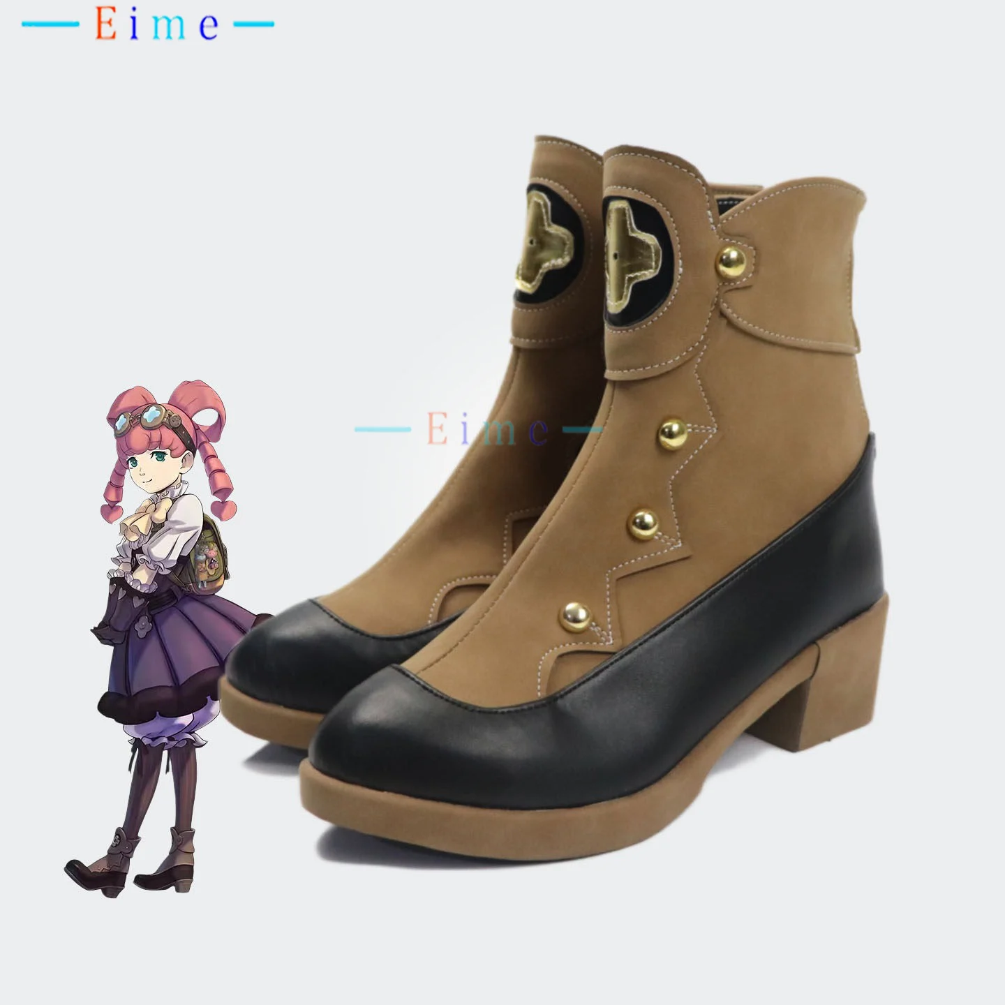 

Iris Watson Cosplay Shoes Halloween Carnival Boots Game Accessories Props PU Leather Shoes Custom Made