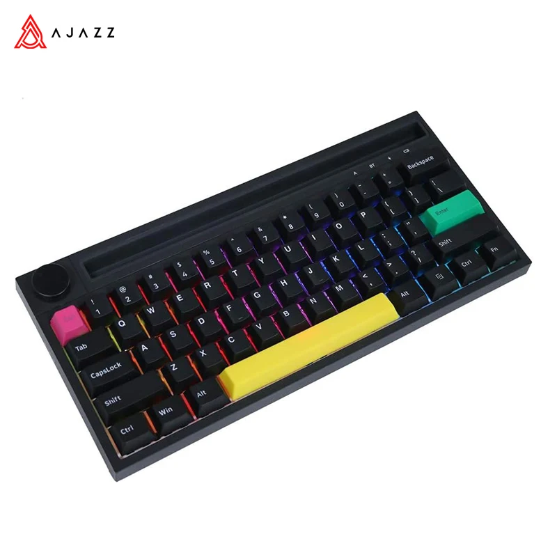 

Клавиатура AJAZZ K620T Механическая Беспроводная игровая, клавиатура с 62 клавишами, RGB подсветкой, двойным режимом, режим горячей замены, для ПК и ноутбуков