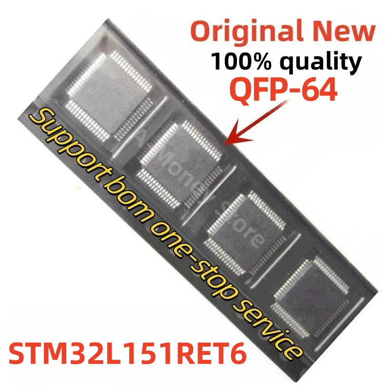 

(1pcs)STM32L151RET6 32L151RET6 QFP-64