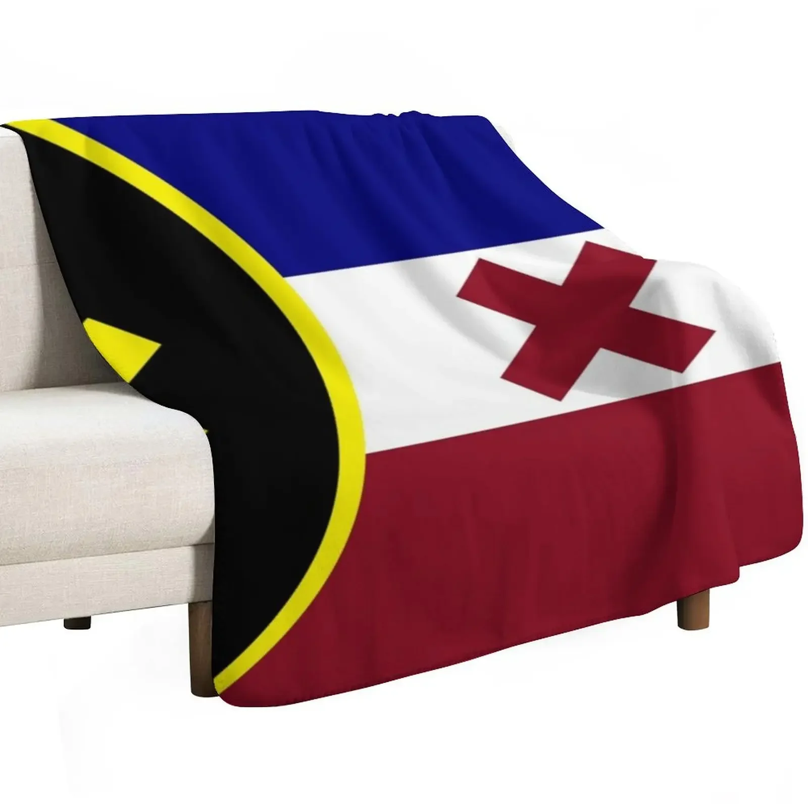 Custom L'Manberg Dream SMP Flag Throw Blanket Lightweight Cozy Blanket For Bed Sofa