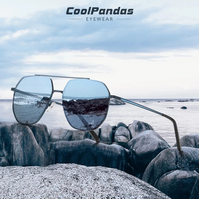 

CoolPandas Polarized Sunglasses Men Vintage Coating Lens Alloy Frame Classic Brand Sun glasses Driving Shades For Men/Wome UV400