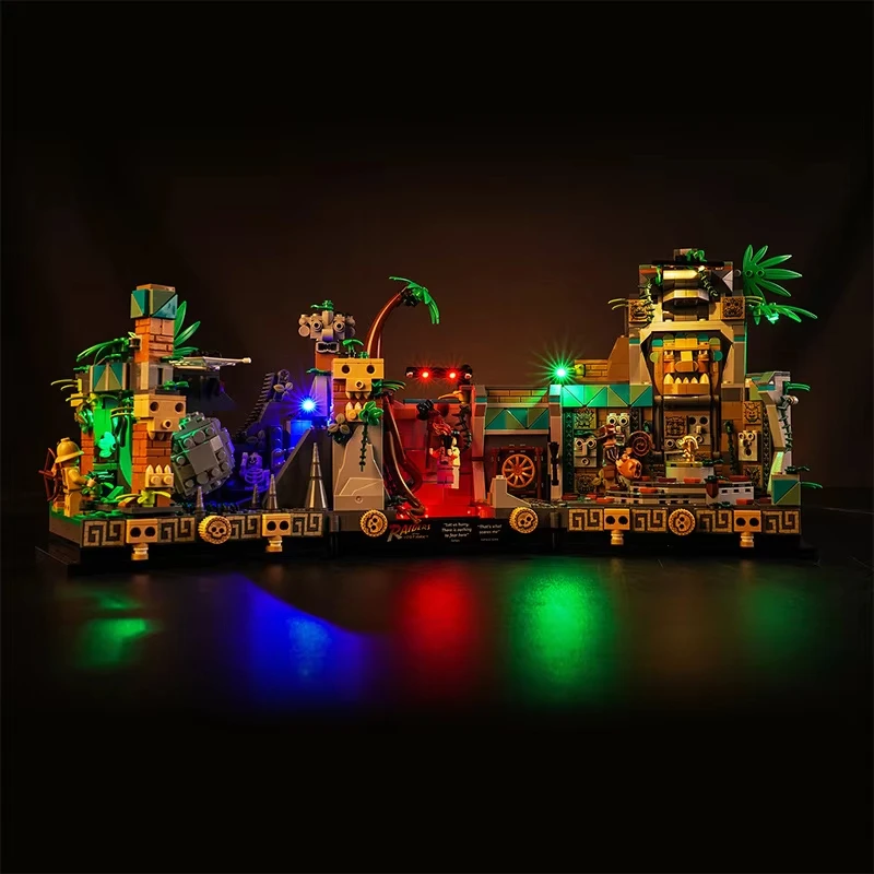 DIY LED Light Kit For LEGO 77015 Temple of the Golden Idol Buillding Brick Set (Only LED Light,Without Blocks Model)