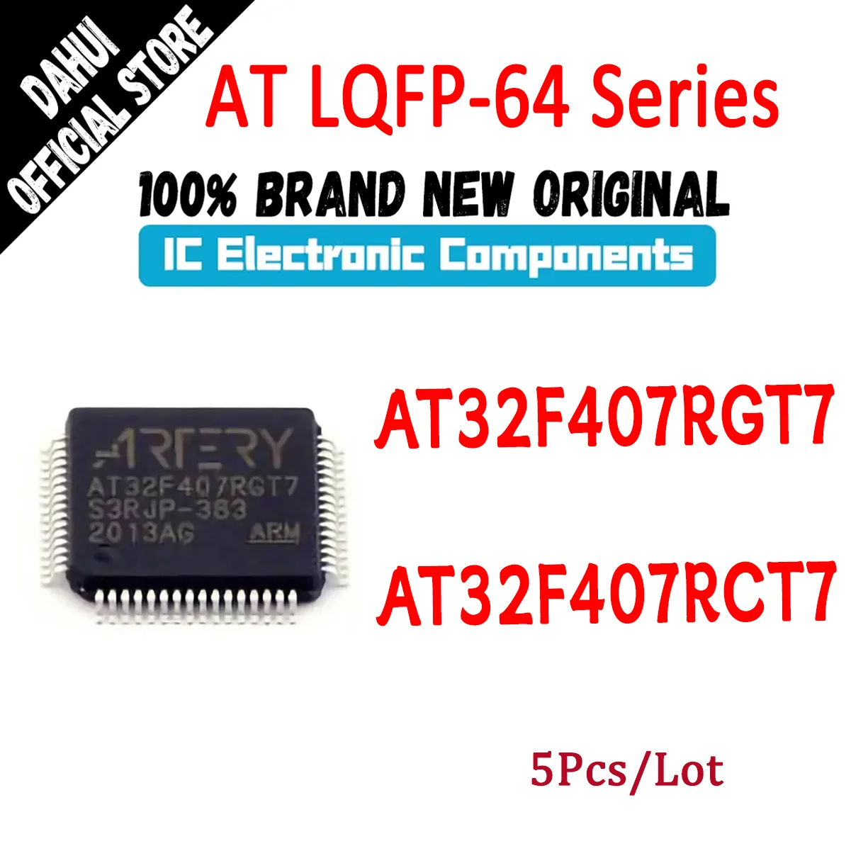 AT32F407RGT7 AT32F407RCT7 AT32F407RG AT32F407RC AT32F407 AT32 AT IC MCU chip LQFP-64 In Stock 100% New Originl