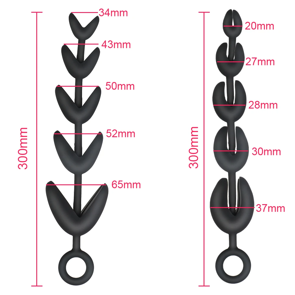 30cm Long Branch Butt Plugs Anal Toys for Women Vaginal Balls Men Plug Anus Dilator Sex Toys Adult Games Erotic Beads Puller Set