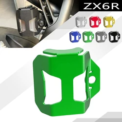 For Kawasaki ZX6R ZX-6R ZX 6R 2000-2024 2023 2022 2021 2020 2019 Motorcycle Rear Brake Fluid Reservoir Cap Cover Guard Protector