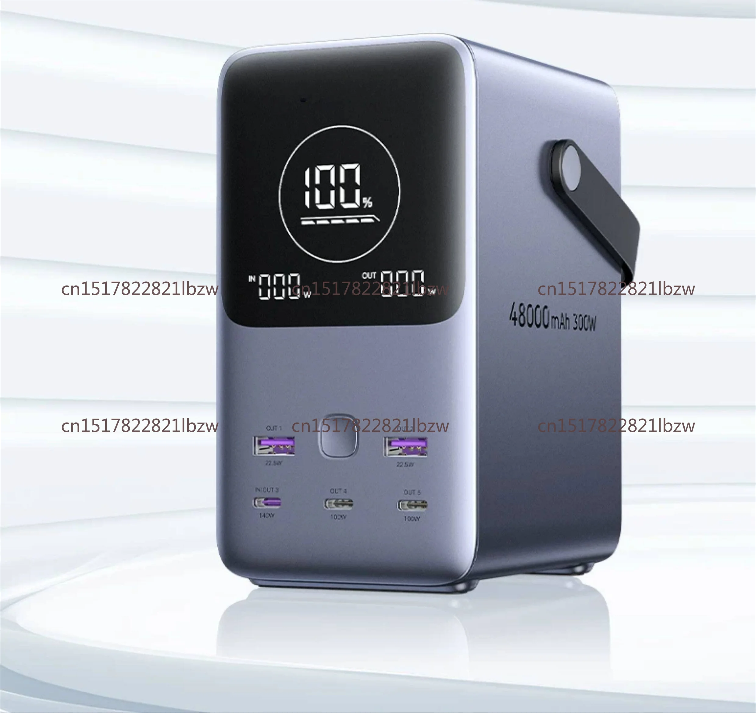 300W 48000mAh Portable Fast Charging Charger Power Bank 6 in 1 Portable Led Display Power Station